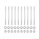 Holley 300-225: 300-225 Intake to Cylinder Head Stud Kit Stud: M6 x 1.0 Threads