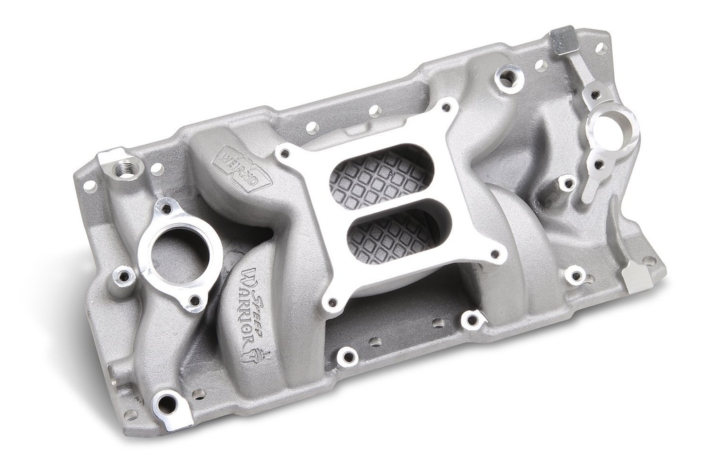 Weiand 8501WND: Speed Warrior Intake Manifold 1955-1986 Chevy Small Block 262-400
