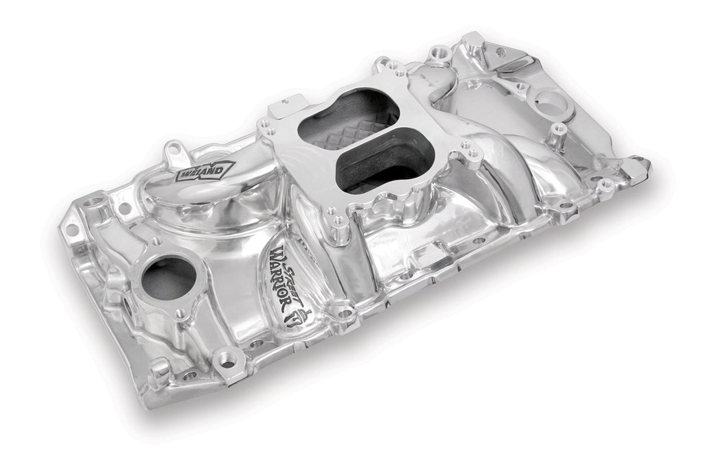 Weiand 8123P: Street Warrior Aluminum Intake Manifold Big Block Chevy 396-427 with Oval Port Heads