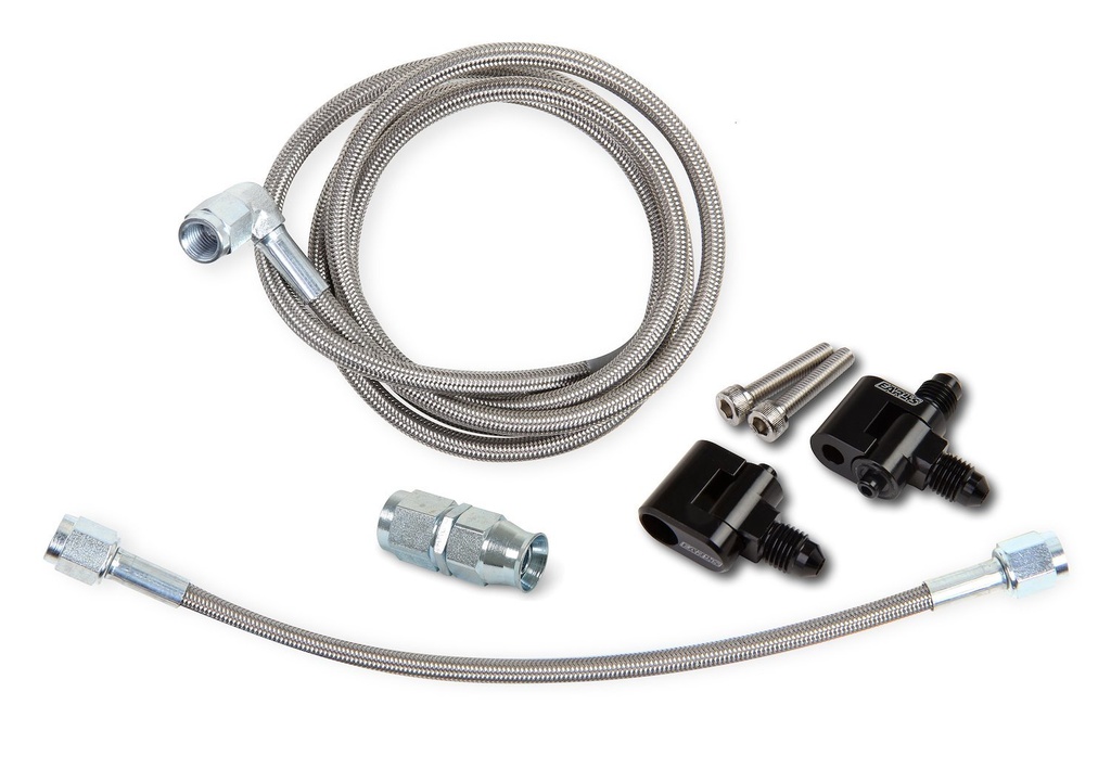Holley 26-551: 26-551 LS Steam Tube With Speed Flex Hose Front Kit -3 AN Hose