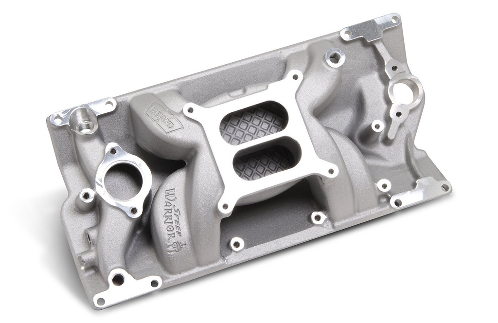 Weiand 8502: Speed Warrior Intake Manifold 1955-86 Chevy 262-400 with Vortec (L31) Heads