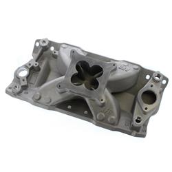 AFR - Airflow Research 4810PM: Eliminator CNC Port Match Street/Strip Single Plane Aluminum 4150 Intake Manifold for Small Block Chevy