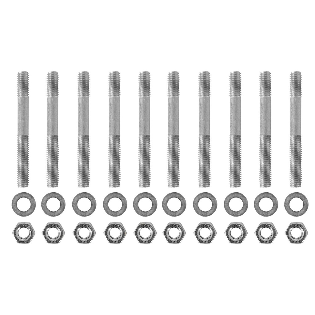 Holley 300-224: 300-224 Gen V LT1 Hi-Ram Intake Manifold Mounting Stud Kit Kit Includes - 10 Studs, 10 Washers, 10 Nuts