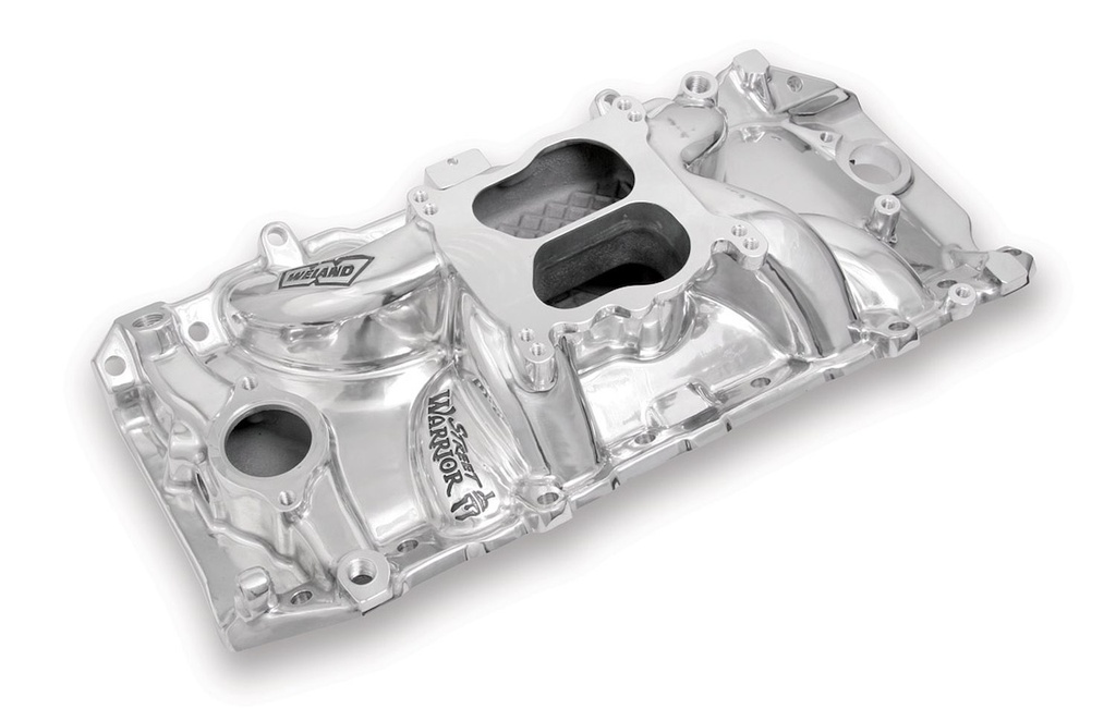 Weiand 8122P: Street Warrior Aluminum Intake Manifold Big Block Chevy 396-454 with Peanut Port Heads