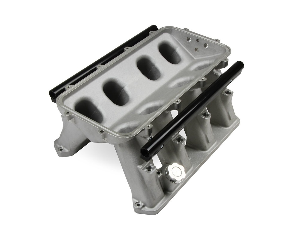 Holley 300-653: 300-653 Hi-Ram EFI Intake Manifold Base, Fits 5.7L, 2005-2010 6.1L, and 6.4L Gen III Hemi Engines - Satin Finish