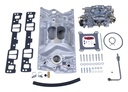 Edelbrock 2007: Single-Quad Performer Manifold and Carburetor Kit for Small Block Chevy with Vortec or E-Tec Cylinder Heads