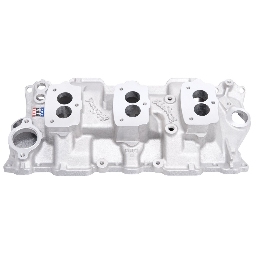 Edelbrock 5418: C-357-B Triple Deuce Intake Manifold SB-Chevy 1955-86