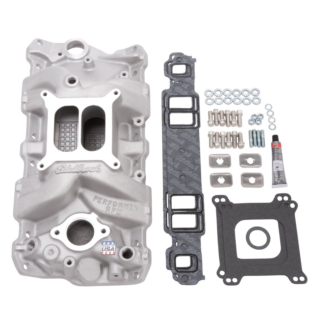 Edelbrock 2041: Performer RPM Intake Manifold Installation Kit SB-Chevy 1957-86