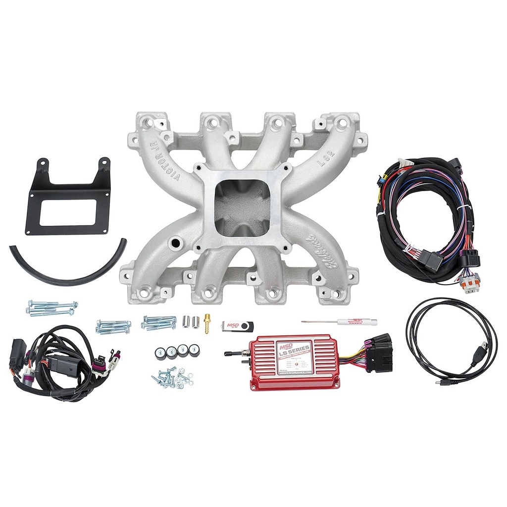 Edelbrock 28456: Victor Jr. LS Carb Intake Manifold Gen IV LS Engines with L76 L92 LS3 Heads