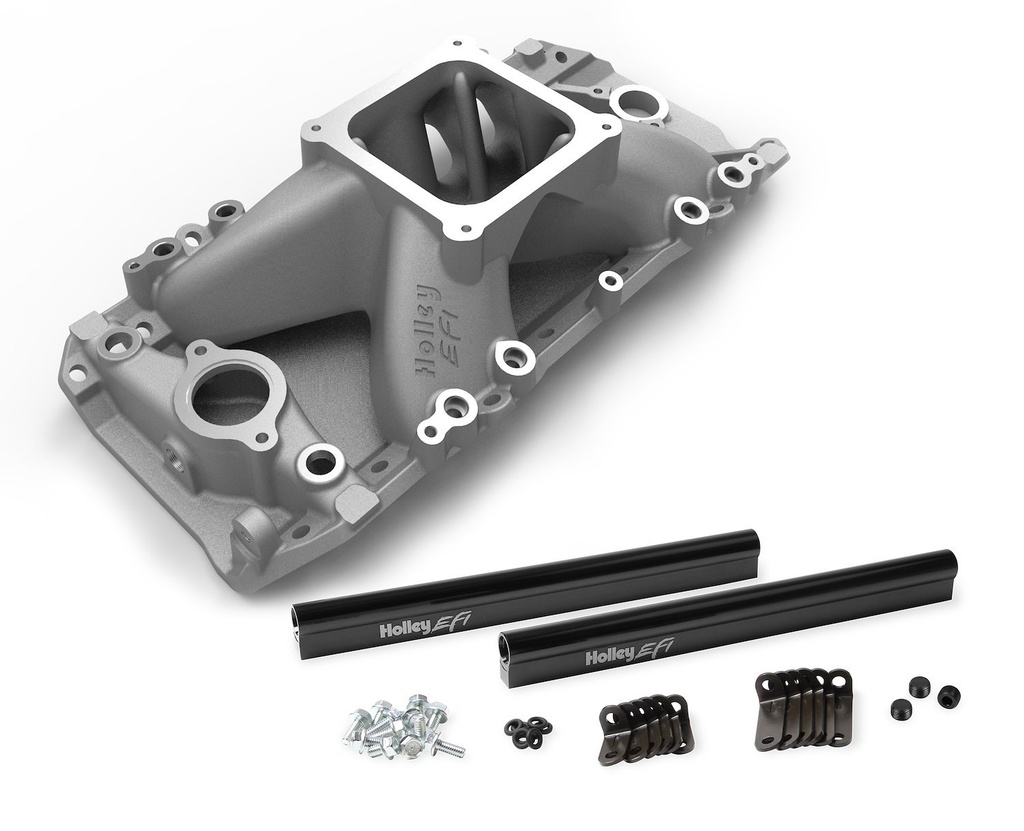 Holley 300-562: 300-562 EFI Track Warrior Intake Manifold Big Block Chevy 396-502 With Oval Port Heads