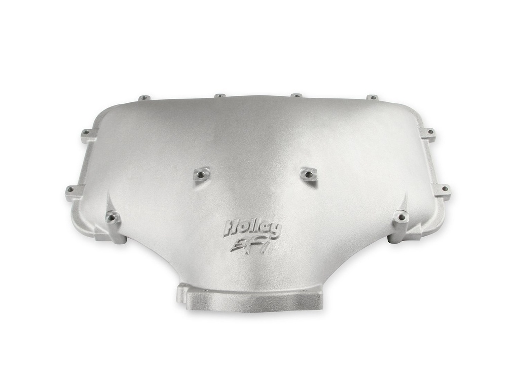 Holley 300-303: 300-303 EFI Hi-Ram 95 mm Side-Mount Intake Manifold Plenum Top for Ford Style Throttle Body [Cast Finish]