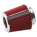Edelbrock 43641: Universal Red Medium Conical Air Filter with 6.70" Overall Length for 3",3.5", and 4" Air Intake Systems