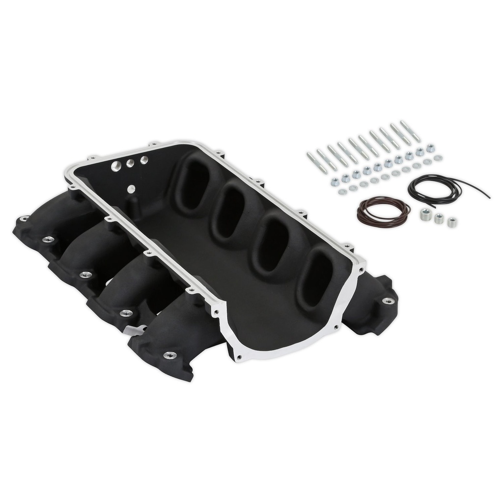 Holley 300-712BK: 300-712BK Ultra Lo-Ram Intake Manifold Base for Direct Injected GM Gen V LT Engines (Black)