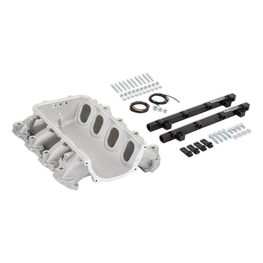 Holley 300-713: 300-713 Ultra Lo-Ram Intake Manifold Base for Port Injected GM Gen V LT Engines (Satin)