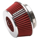 Edelbrock 43611: Universal Red Compact Conical Air Filter with 3.70" Overall Length for 3",3.5", and 4" Air Intake Systems