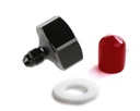 NOS 16221NOS: 16221NOS Bottle Nut Adapter -4AN-660 [Anodized Black]