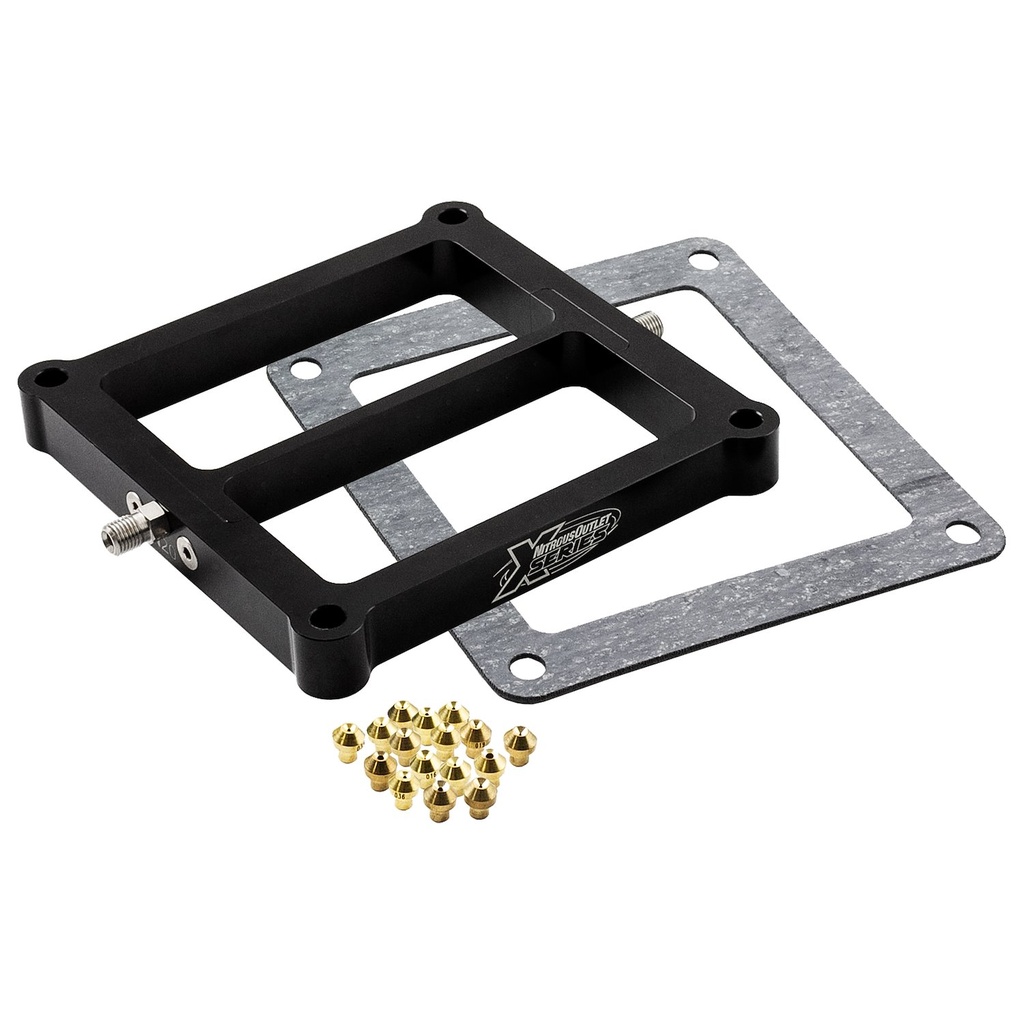 Nitrous Outlet 22-4500: 22-4500 X-Series Weekend Warrior 4500 Plate Conversion, Gas/E85, 5-55 PSI, 50-350 HP