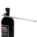 Nitrous Outlet 00-35030: 00-35030 90-Degree Aluminum Pressure Relief Tube, Black 8AN B-Nut