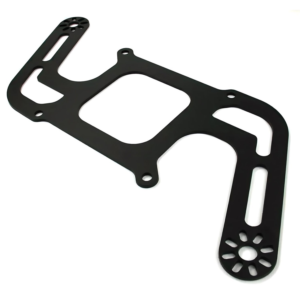 Nitrous Outlet 00-54507: 00-54507 4150 Flange Boomerang 2 solenoid bracket, Front/Rear Offset Solenoid Locations