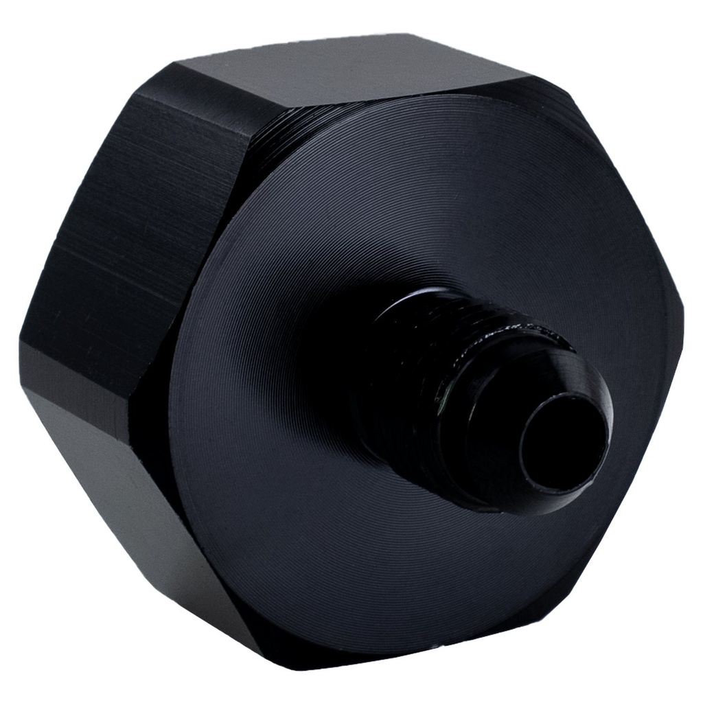 Nitrous Outlet 00-34021: 00-34021 4AN Bottle Valve Nut & Gasket, CGA 660/Black