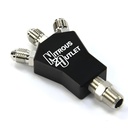 Nitrous Outlet 50-01723: 50-01723 Powersports 1 In 3 Out Distribution Block w/Fittings, 1/8 in. NPT Male Inlet, 3AN Male Outlets