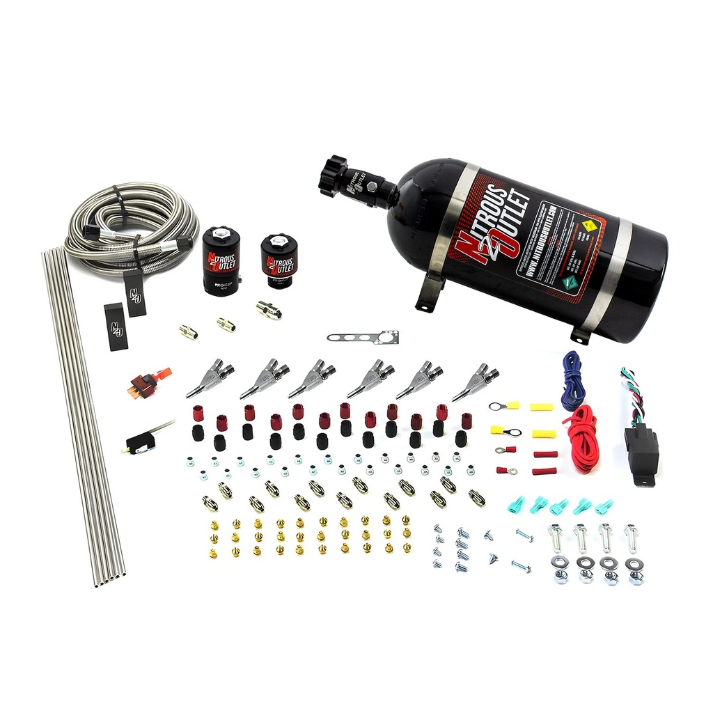 Nitrous Outlet 0010399SBT10: 00-10399-SBT-10 6-Cyl Direct Port System, .122 Nitrous Solenoid