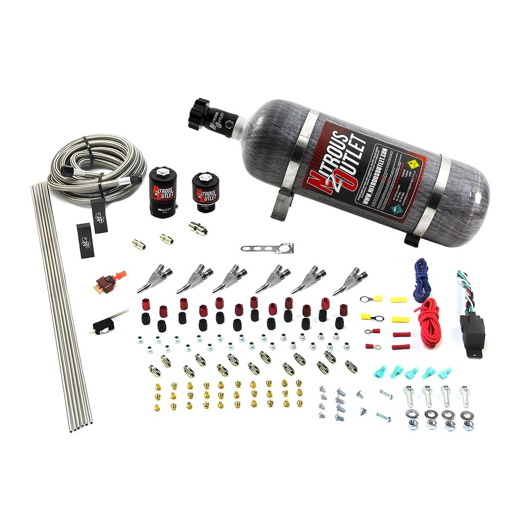 Nitrous Outlet 0010399SBT12: 00-10399-SBT-12 6-Cyl Direct Port System, .122 Nitrous Solenoid