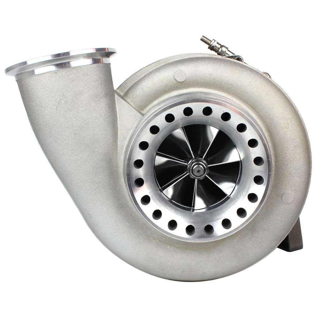 VS Racing ST07-480-X75: 480-S75 80 NG Aero Billet S400 Series Turbocharger, T4 Inlet Flange, 1.1 A/R Ratio [External Wastegate]