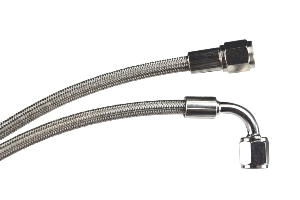ICT Billet 551871: Braided Turbo Oil Feed Line -4AN