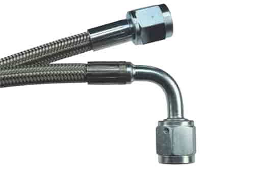 ICT Billet 551867: Braided Turbo Oil Feed Line -4AN