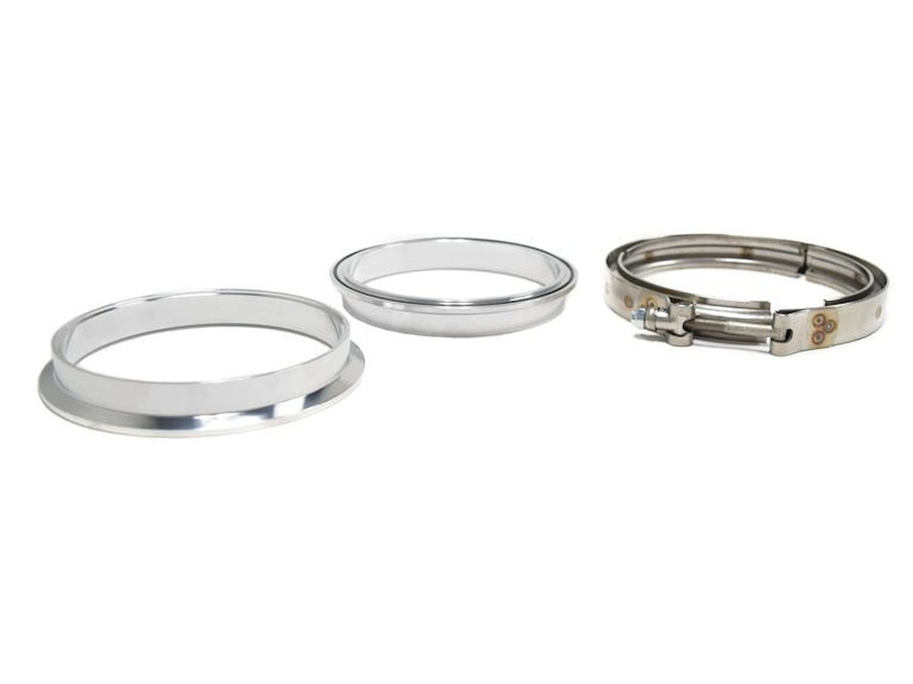 Brian Tooley Racing BTR BTR11560: BTR11560 Aluminum V-Band Flange Kit 5 in. w/Clamp