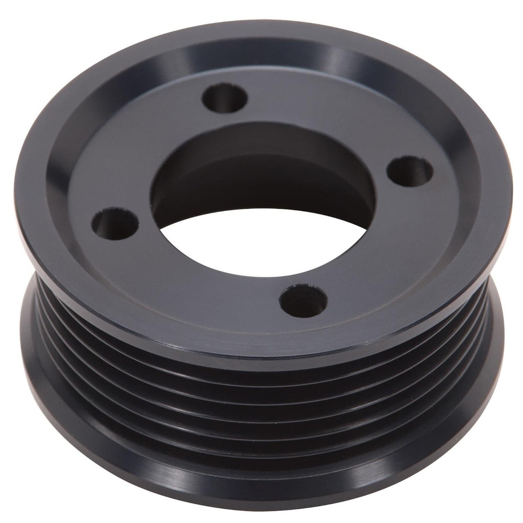 Edelbrock 15813: 15813 Competition Supercharger Pulley #15813 3.50 in. 8-Rib, Black Anodized
