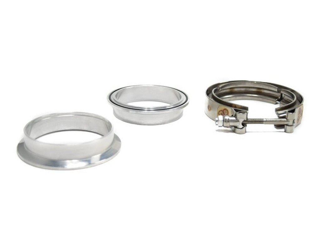 Brian Tooley Racing BTR BTR74688: BTR74688 Aluminum V-Band Flange Kit 3 in. w/Clamp