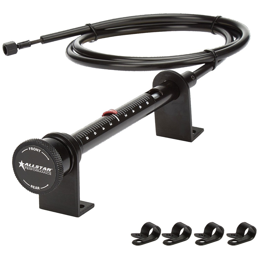 Allstar Performance ALL42073: ALL42073 Brake Bias Adjuster Short 3/8 in. Black
