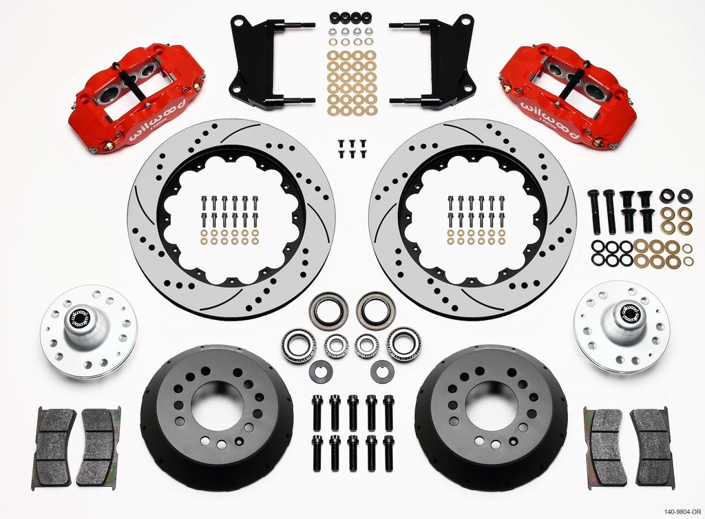Wilwood 140-9804-DR: Forged Narrow Superlite 6R Big Brake Kit 1963-1979 GM Vehicles