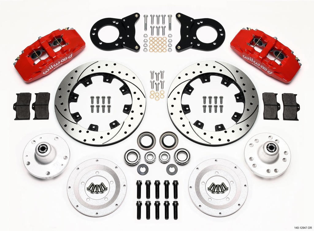 Wilwood 140-12947-DR: DynaPro 6 Big Brake Front Hub Kit 1963-1970 Ford/Mercury Vehicles