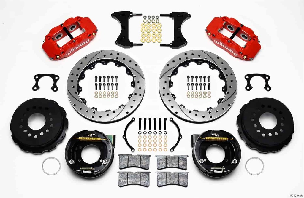 Wilwood 140-9219-DR: Forged Narrow Superlite 4R Big Brake Rear Parking Brake Kit