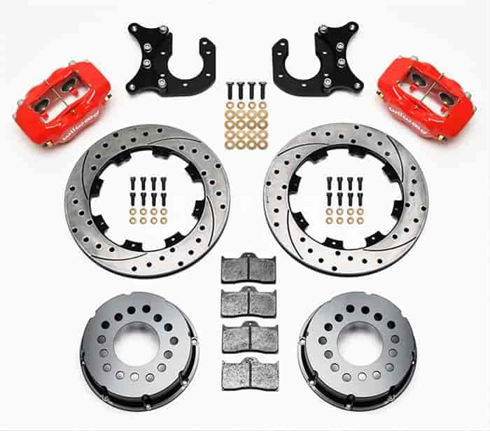Wilwood 140-2118-DR: Forged Dynalite Pro Series Brake Kit Rear End: Big Ford New Style Flange