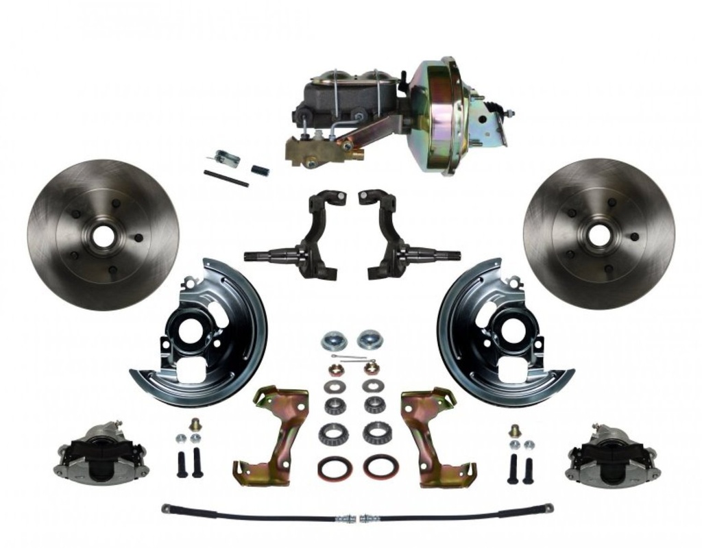 Leed Brakes FC1002-E1A1: GM A/F/X-Body Front Disc Brake Conversion Kit w/Stock Height Spindles