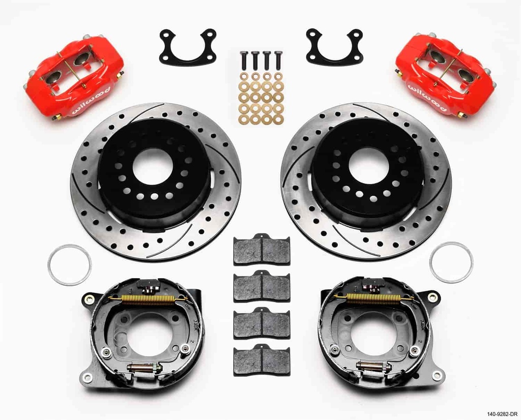 Wilwood 140-9282-DR: Forged Dynalite Rear Parking Brake Kit Small Ford