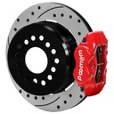 Wilwood 140-17121-DR: 140-17121-DR Forged Dynalite Rear Parking Brake Kit for Select 1978-1988 GM Cars w/7.625 in. Rear Axle (Red)