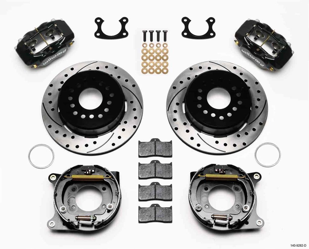 Wilwood 140-9282-D: Forged Dynalite Rear Parking Brake Kit Small Ford