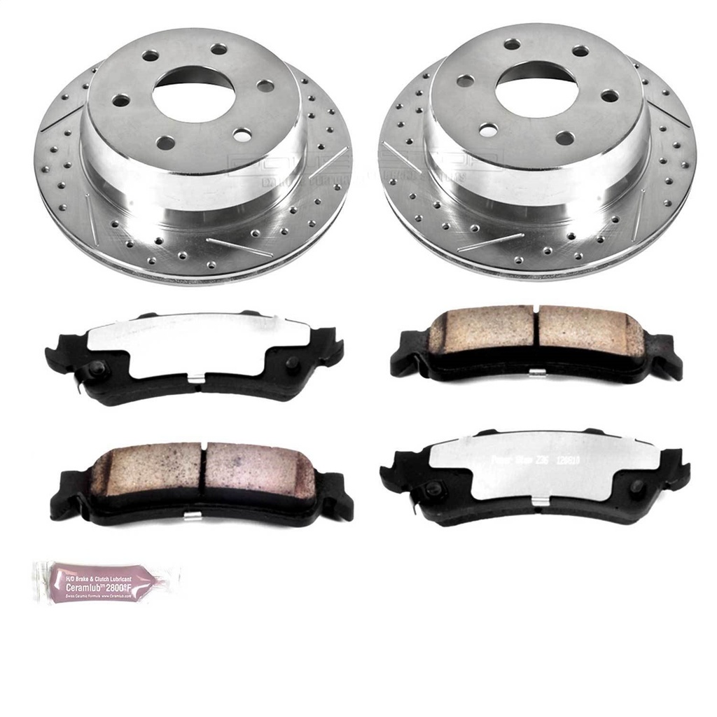 Power Stop K2018-36: Z36 Rear Brake Pads & Rotor Kit for Truck and Tow