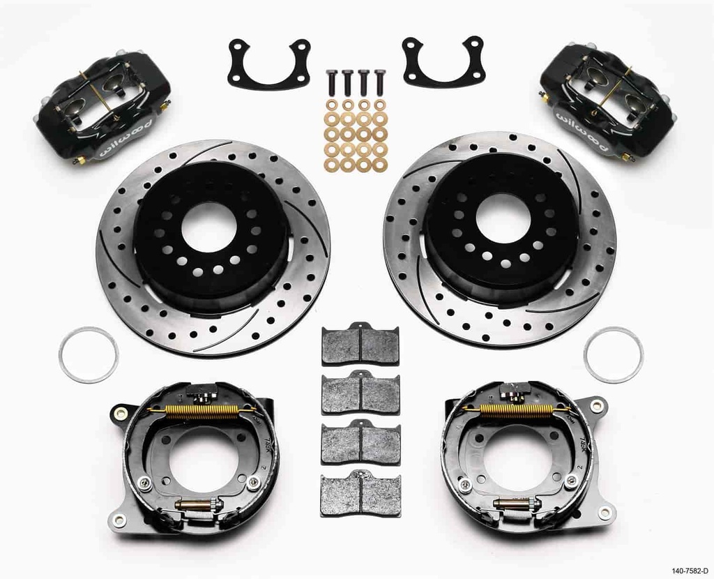 Wilwood 140-7582-D: Forged Dynalite Rear Parking Brake Kit Big Ford New Style