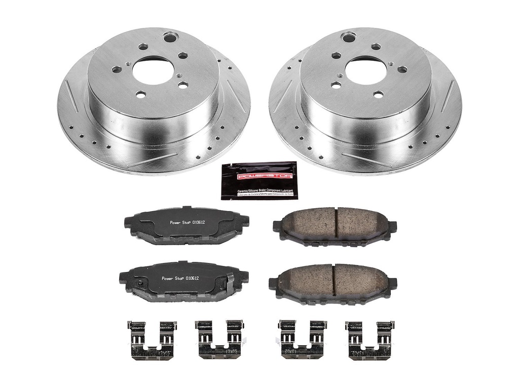 Power Stop K6107: Z23 Rear Brake Pads & Rotor Kit for 2014-2015 SUBARU FORESTER/2012-2014 SUBARU IMPREZA/2013-2015 Subaru XV CrossTrek