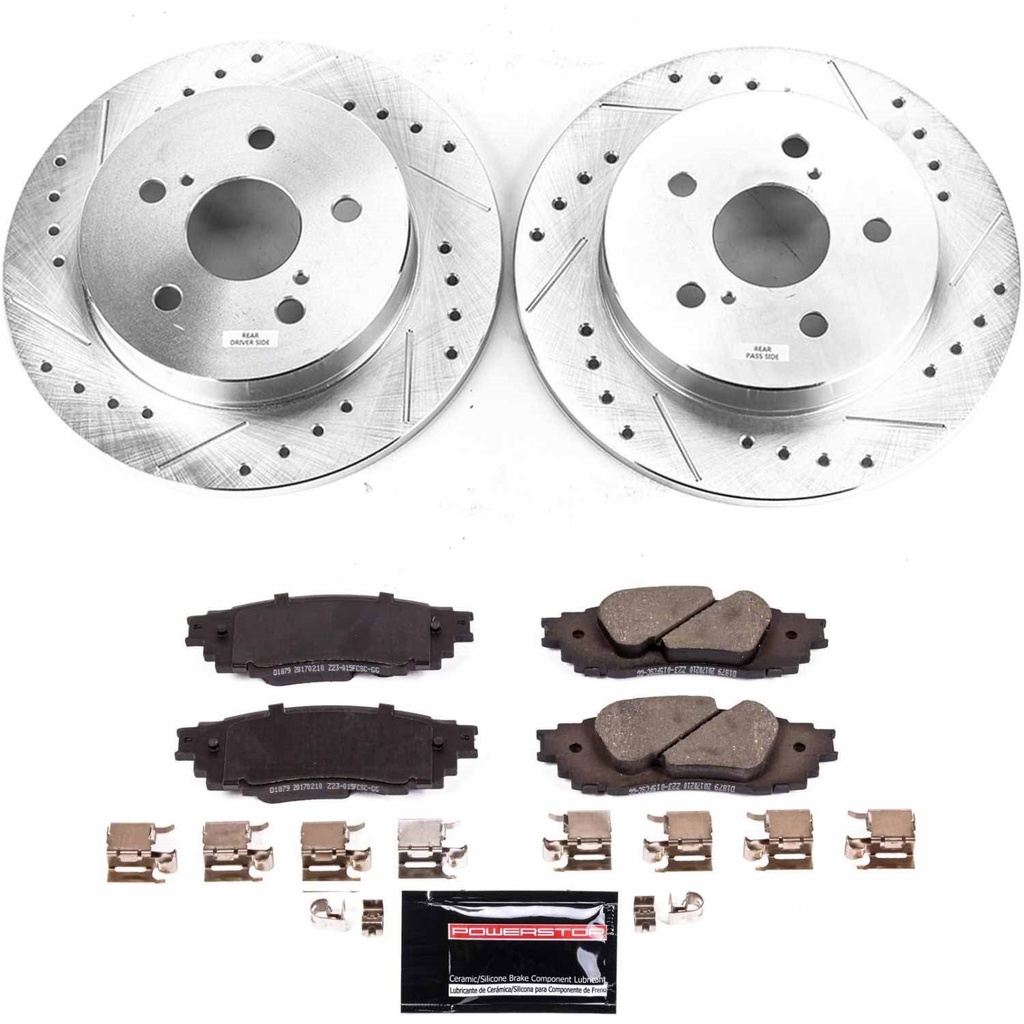 Power Stop K8333: K8333 Z23 Evolution Sport Rear Brake Upgrade Kit, Fits Select Toyota/Lexus
