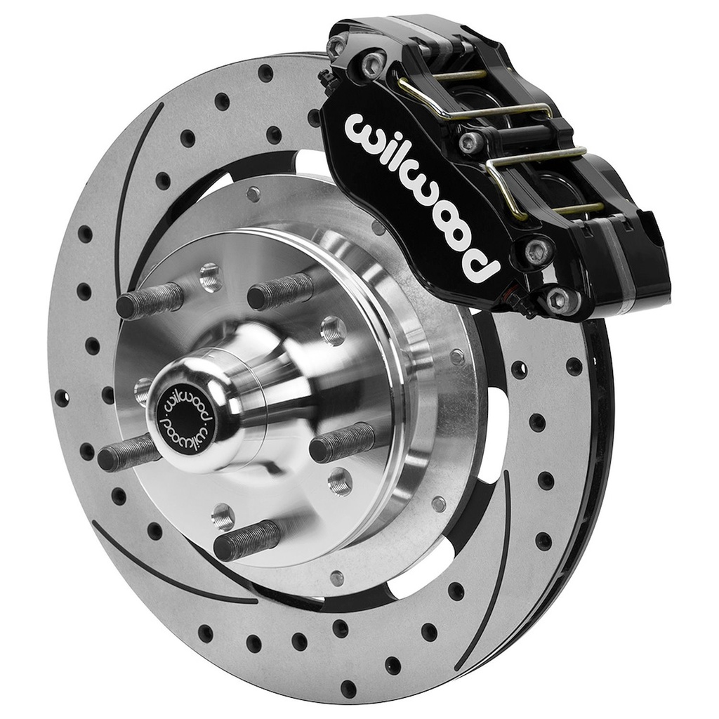 Wilwood 140-15981-D: DynaPro 6 Big Brake Front Hub Kit w/AFX Pro Spindles Fits 1964-1972 GM A-Body, 1967-1969 GM F-Body, 1968-1974 GM X-Body Vehicles