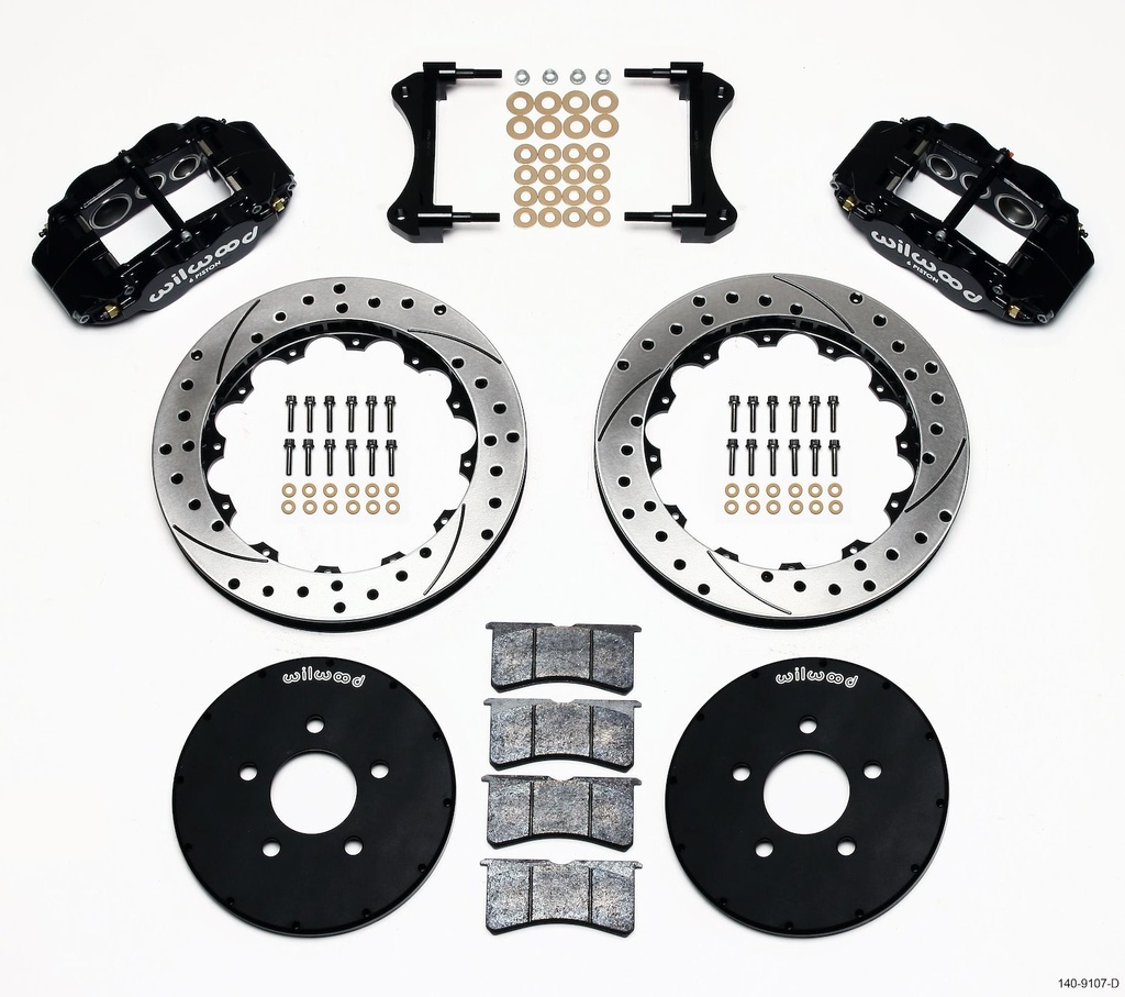 Wilwood 140-9107-D: Superlite 6 Big Brake Front Hat Kit 1994-04 Mustang