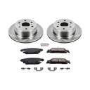Power Stop KOE6562: 1-Click Daily Driver Brake Kits Rear OE Replacement Rotors Z16 Ceramic Scorched Brake Pads