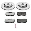 Power Stop K6806-26: Street Warrior Brake Upgrade Kit Cross-Drilled and Slotted Rotors Z26 Extreme Street Performance Brake Pads Complete Front Kit